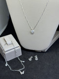 Kit Cristal Prata 925