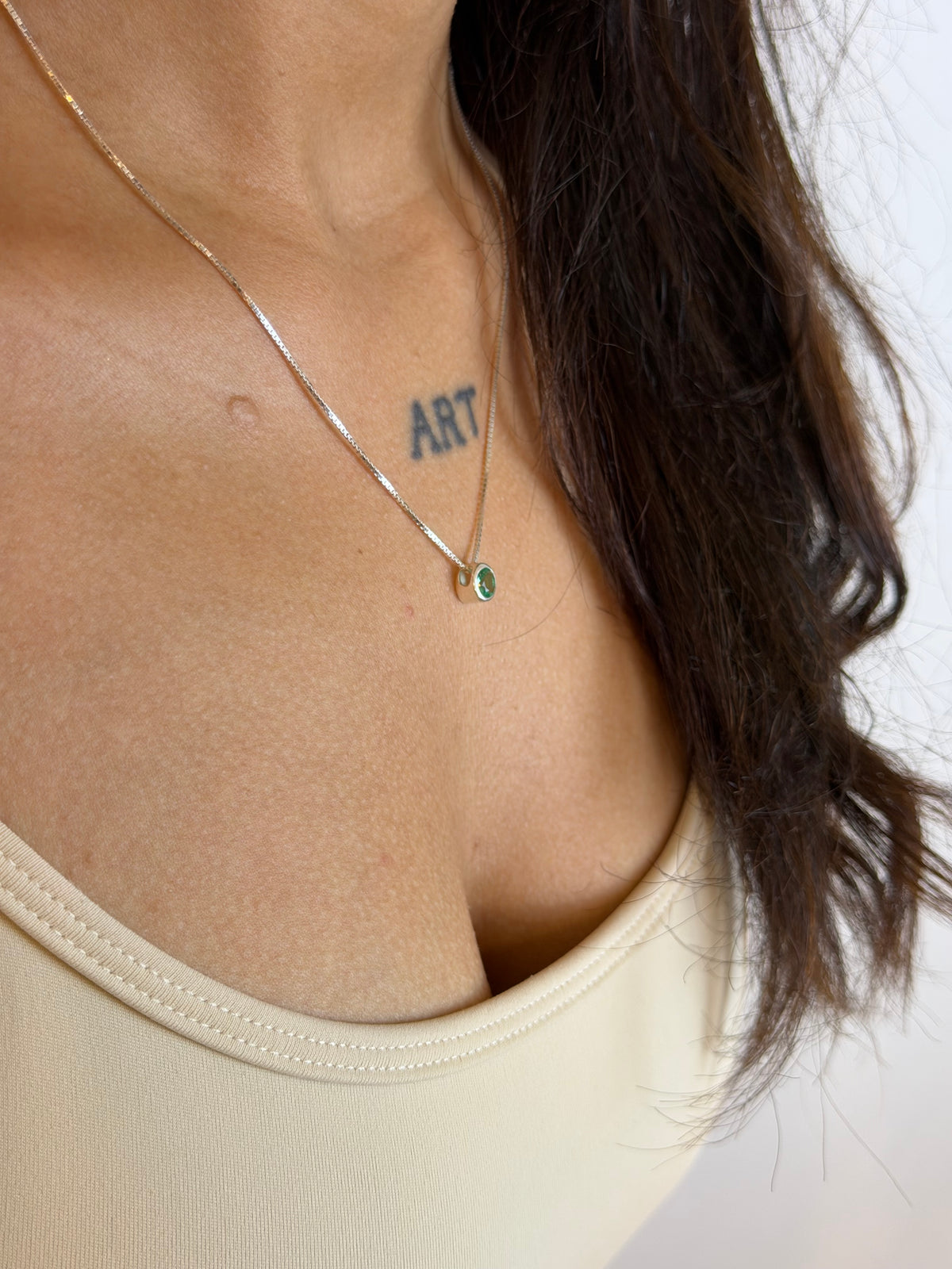 Conjunto Ponto Verde Thifany Prata 925