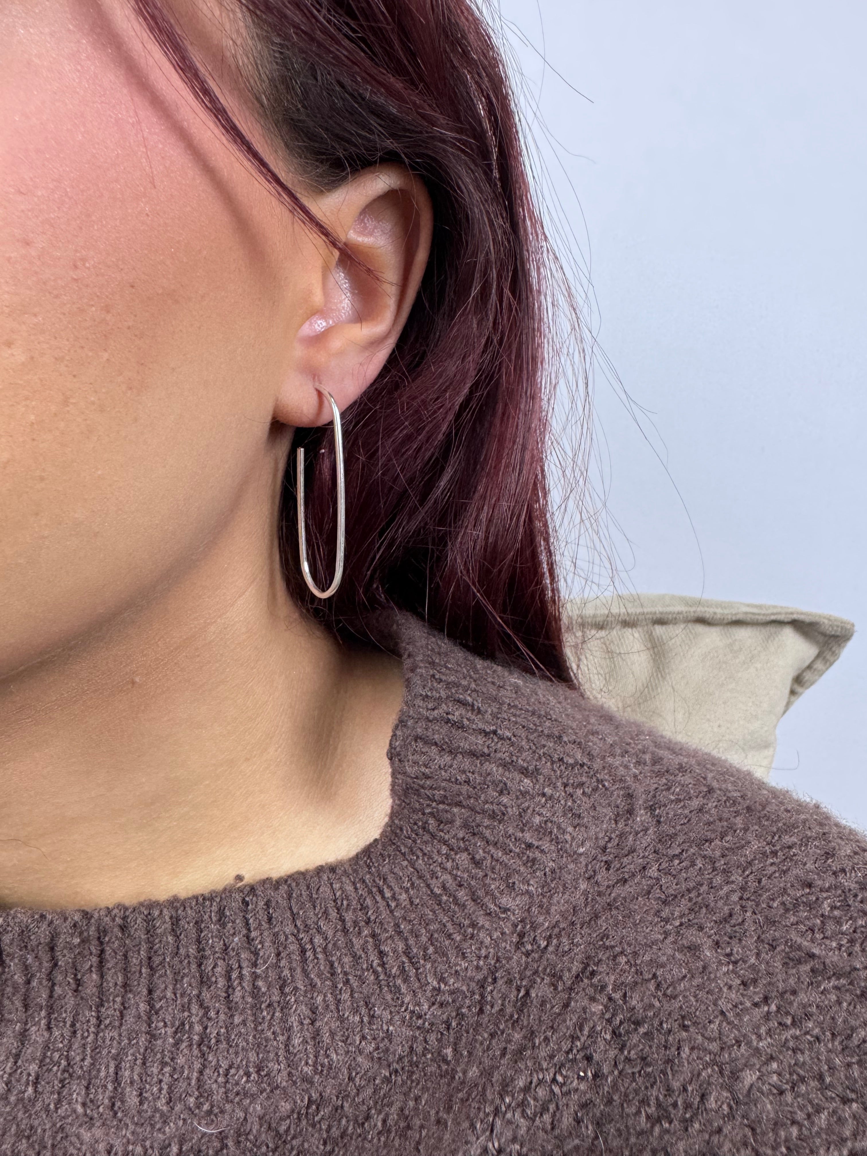 Brinco Argola Aberta G Prata 925