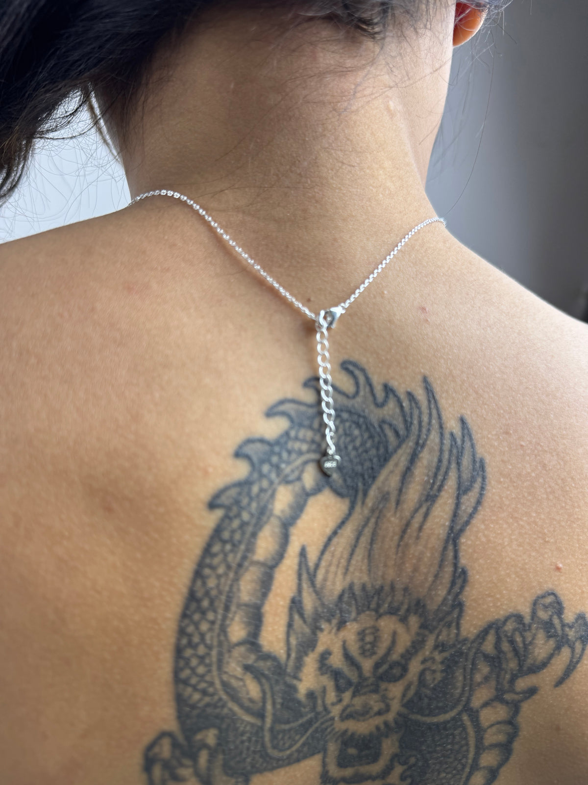 Colar Amor Cristal Brilhante Prata 925