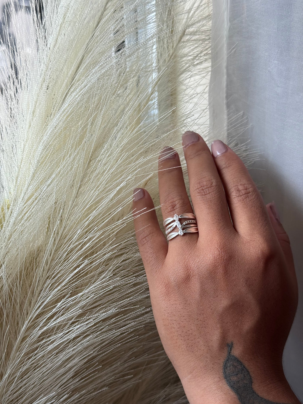 Anel Princesa  prata 925