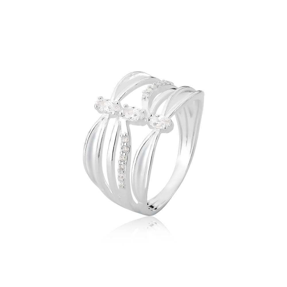 Anel Princesa  prata 925