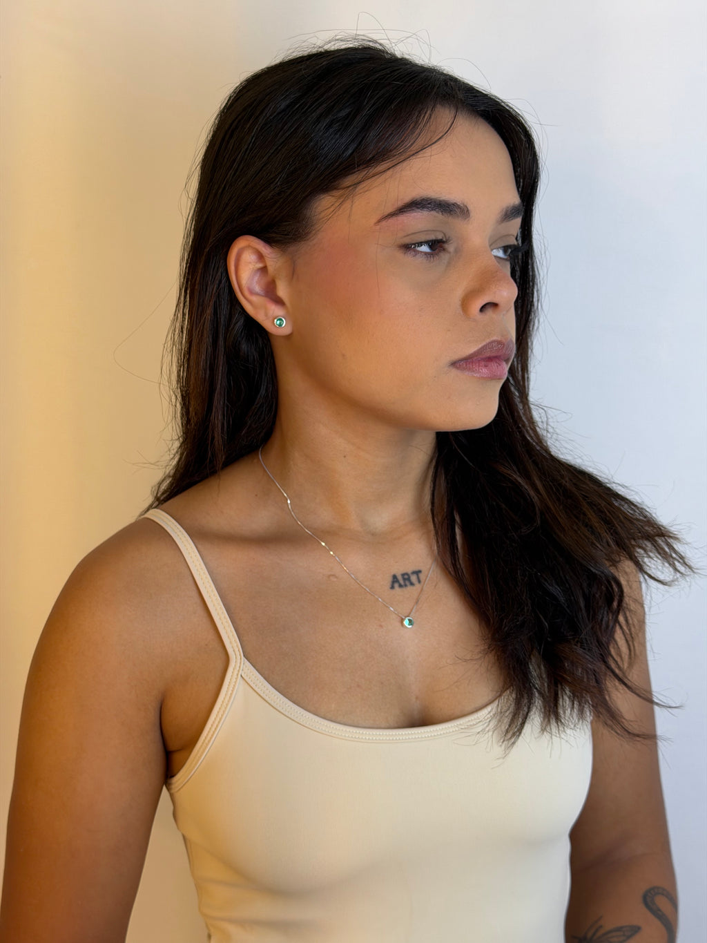Conjunto Ponto Verde Thifany Prata 925
