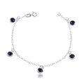 Pulseira Ponto de luz Black Prata 925