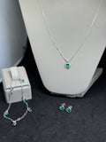 Kit Verde Thifany Prata 925