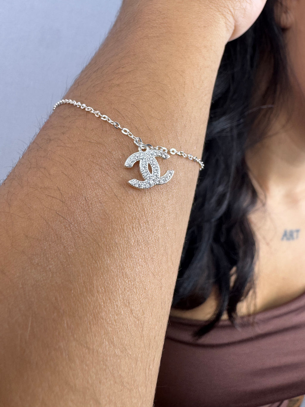 Pulseira inspiração Chanel Prata 925