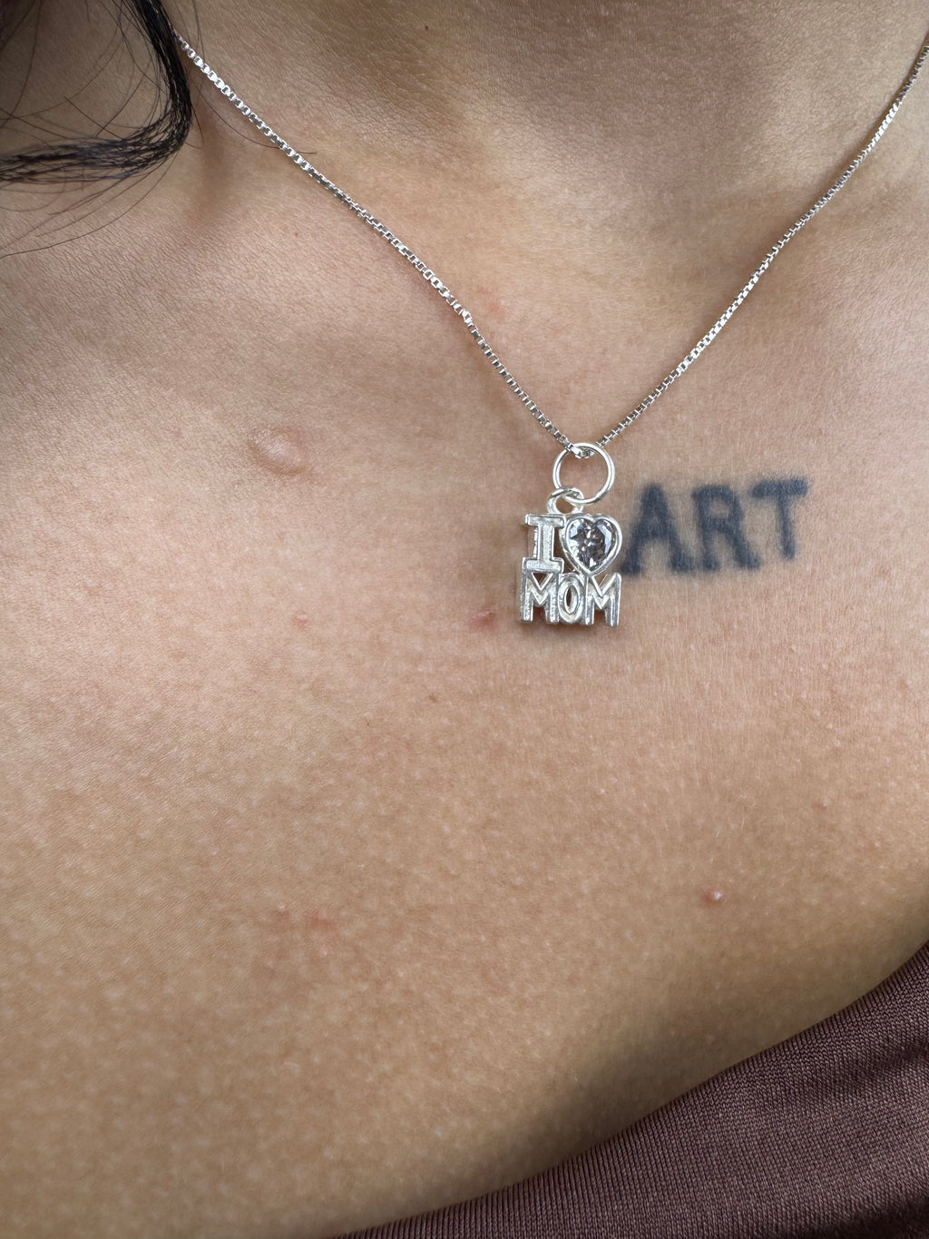 Colar I Love mon Prata 925