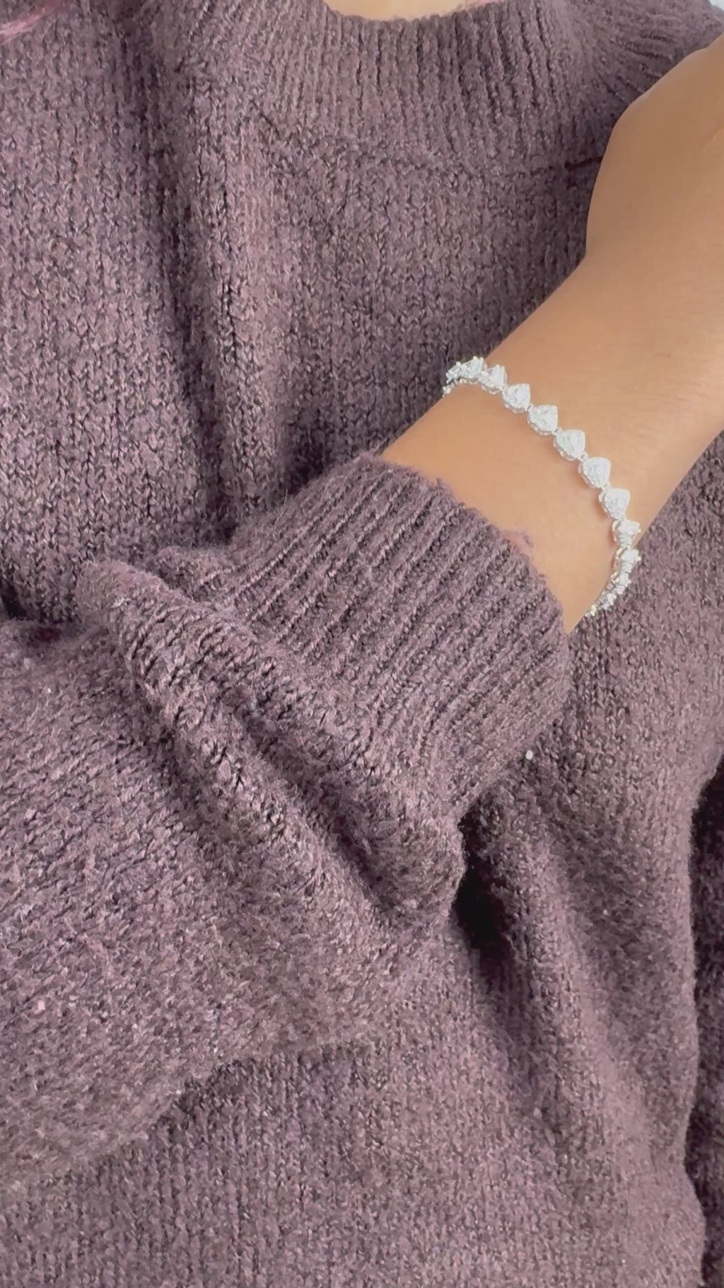 Pulseira Cravejada inspiração Luxo Prata 925